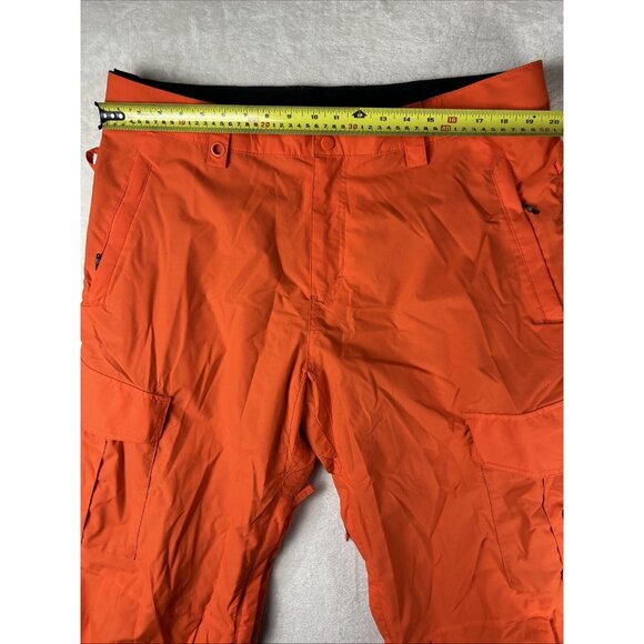 Quiksilver Pants XXL Orange Dry Flight 10K Snow Breathable Lined Winter Adult - Picture 8 of 14